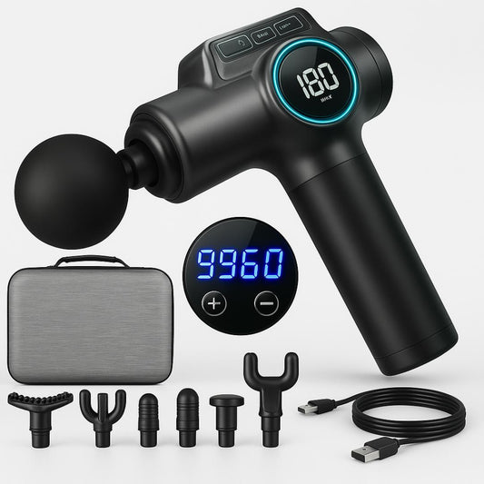 Pistolet de Massage Pro – Récupération Intelligente & Détente Ciblée